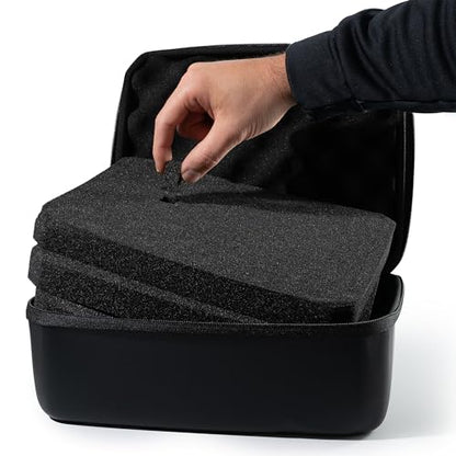 Protective Hard Case With Customizable Foam - Lightweight Hard Shell Case for Electronics, Cosmetic, Makeup & More - EVA Protection (11" x 9" x 5.5") - size: 11" x 9" x 5.5"