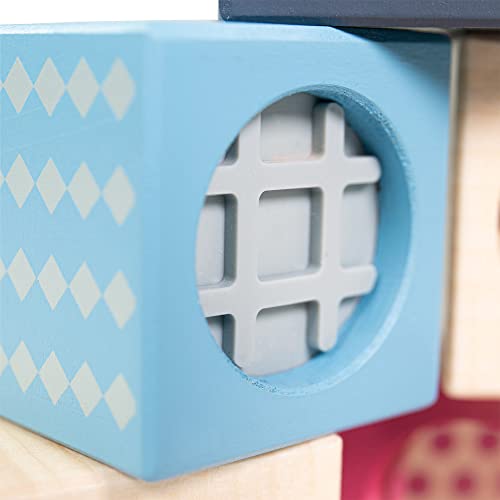 Bigjigs Toys FSC® Certified Sensory Blocks, Wooden Sensory Toys for 1 2 3 Year Olds