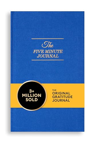 Intelligent Change The Five Minute Journal, Original Daily Gratitude 2025, Reflection & Manifestation for Mindfulness, Undated Daily with Gold Foiling, Plastic-Free, Blue - color: Royal Blue with Gold Foiling
