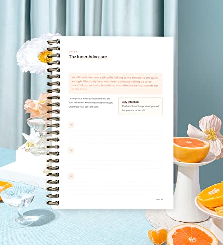 HARDCOVER- Self-Love Journal - 120 Pages - 91 Day Notebook and Self-Care Diary for Meaningful Deep Work and Mindfulness - A Daily Journal to Practice Self-Love, Change Your Mindset, in Just 10 Minutes