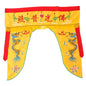 MAGICLULU Temple Embroidery Buddha Cover Cloth Lightweight Dragon Tent Wall Hanging Curtain for Buddhist Decor Yellow Design for Worship and Meditation