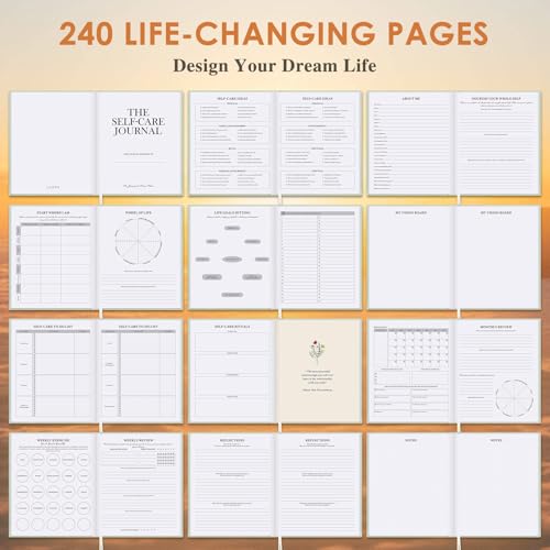 Lanpn Self Care Journal for Women, Self Love Guided Journals with Prompts, Daily Reflection Wellness & Gratitude Planner, 5 Minute Mental Health Notebook, Mindfulness Mood Log, 240 Pages, Sage Green - color: Sage Green