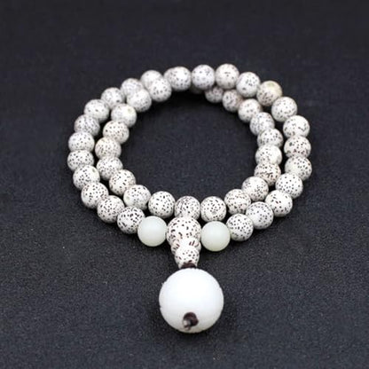 Natural Star Moon Bodhi Bracelet for Women Men Double-loop Winding Star Moon Bead Bracelet Meditatioon Healing Anxiety Relief Energy Buddha Bead Bracelets Birthday Gift - color: Bodhi 27