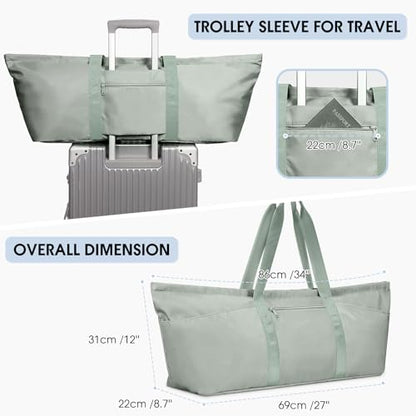 Large Yoga Mat Bag with Shoes Compartment and Wet Pocket Ladies Pilates Gym Tote Bag with Yoga Mat Holder Strap for Women Men Workout Carrier Stuff Accessories - color: Green