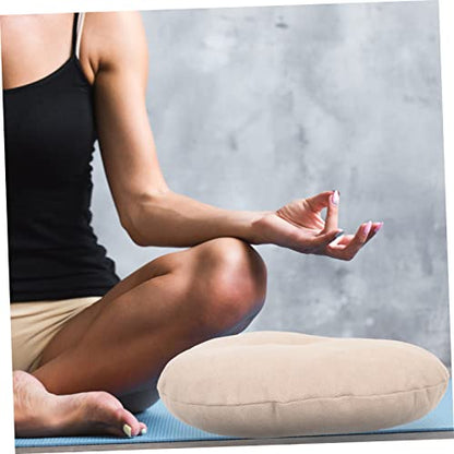 Happyyami Portable Meditation Floor Pillow Comfortable Sitting Cushion for Yoga and Meditation Boho Style Easy to Clean for Indoor Use Small