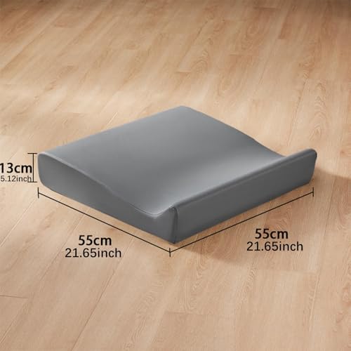 Meditation Cushion Comfortable Floor Pillow Versatile Yoga Props for Bedrooms Tea Ceremony Balcony Chatting Board Game, Gray Small