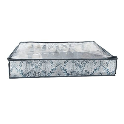 Laura Ashley Non-Woven 12 Pair Under The Bed Shoe Storage Bag | Dimensions: 29"x 24"x 6" | Holds 12 Pairs of Shoes | Bedroom Organization | Foldable | Parterre - style: Under Bed Shoe Bag