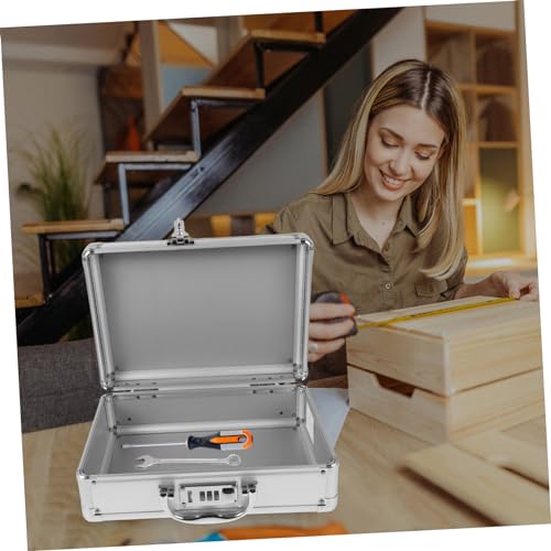 Aluminum Alloy Portable Storage Box Large Capacity Emergency First Aid Kit Hard Briefcase for Travel Tool Organizer Home and Outdoor Use