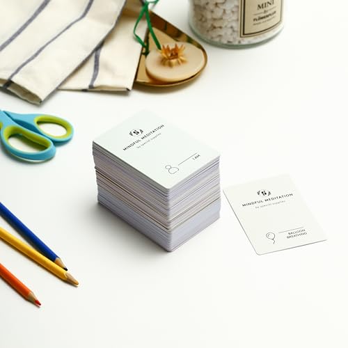 Special Supplies 101 Mindfulness & Meditation Cards Daily Self Care Kit for Stress & Anxiety Relief Relaxation Gifts for Teens and Adults Motivational Cards for Women -Positive Affirmations