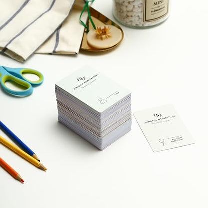 Special Supplies 101 Mindfulness & Meditation Cards Daily Self Care Kit for Stress & Anxiety Relief Relaxation Gifts for Teens and Adults Motivational Cards for Women -Positive Affirmations