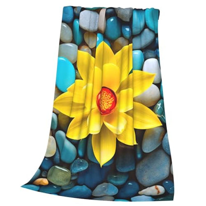 Zen Blanket Anti Pilling Throw Yoga Spa Meditation Spiritual Fleece Flannel Lightweight Cozy Bedspread Living Room Women Adults and Kids Bed Sofa 60"X50" - color: Zen1