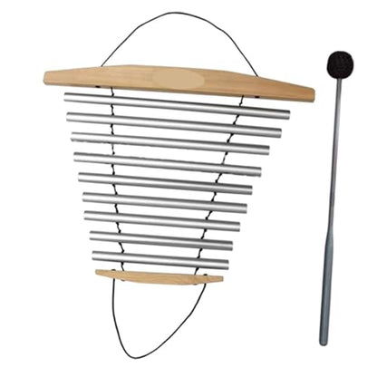DYNWAVE Meditation Chime, Meditation Bowl Sound, Musical Instruments, Tubular Chime with Mallet for Home Office, 9 Tones Thickened - color: 9 Tones Thickened