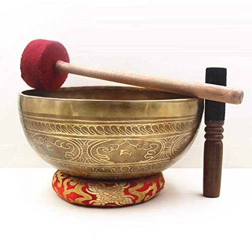 7 Size Nepal Tibetan Sing Bowl Himalayan Buddhist Yoga Meditation Singing Bowl Fengshui Handmade Home Decor (Size : 20CM)