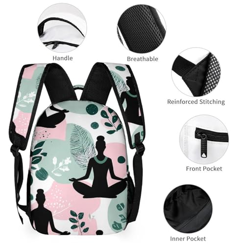 Meditation Yoga Nature Travel Backpack Casual Daypacks Lightweight Shoulder Bag with Pockets