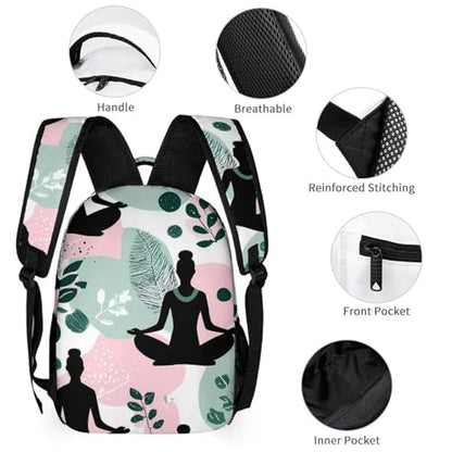 Meditation Yoga Nature Travel Backpack Casual Daypacks Lightweight Shoulder Bag with Pockets