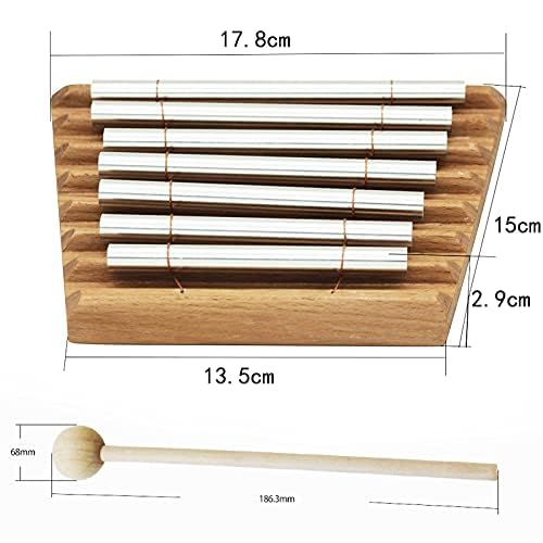 7 Tone Energy Chime with Mallet Rhythm Wind Chime for Meditation Classroom Management Teaching Supplies 16.8 x 15 x 13 cm