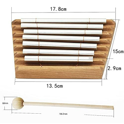7 Tone Energy Chime with Mallet Rhythm Wind Chime for Meditation Classroom Management Teaching Supplies 16.8 x 15 x 13 cm