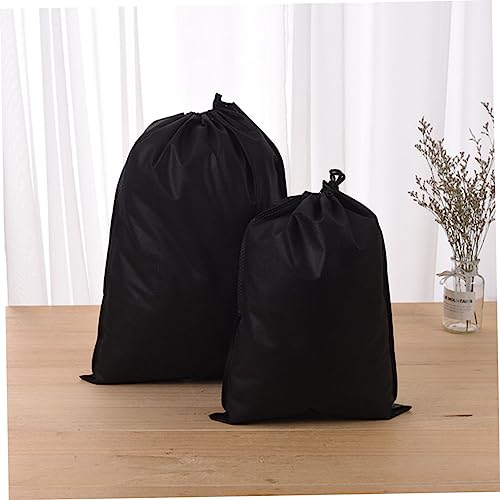1 Set 15Pcs Dustproof Drawstring Storage Bag Non Woven Organizer for Clothes and Cosmetics Includes for Home and Outdoor Use
