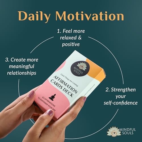 MINDFUL SOULS Card Deck (Positive Affirmations Cards Deck)