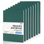 8 Pack Soft Cover Journal Bulk, Feela Notebooks College Ruled for Work, Lined Travel Journal for Women Men, Note Taking Notebook School Supplies Business Writing, 8.2” x 5.5”, A5, Dark Green - color: 8 Dark Green
