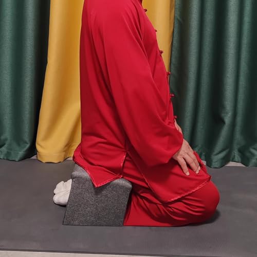 Meditation Stool, Home Sitting Stool, Meditation Church Stool, Tea Kneeling Stool, Yoga Stool, Correct Sitting Posture, Ergonomic Stool,Gray - color: Grey