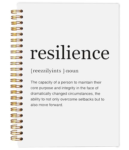 Inspirational Notebook,Inspirational Journal,Inspirational Journal for Women Men Writing,Resilience Spiral Notebook 8.3×5.5 Inch - color: 5-explanation-notebook