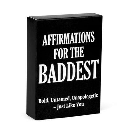 Isaac Liev Baddest Affirmation Cards for Women & Men – 50 Positive Motivational Inspirational Quotes – Daily Affirmation Deck for Confidence, Mindset - style: Baddest Affirmation