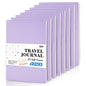 feela 8 Pack Soft Cover Journal Bulk, Notebooks College Ruled for Work, Lined Travel Journal for Women Men, Note Taking Notebook School Supplies Business Writing, 8.2” x 5.5”, A5, Light Purple - color: 8 Light Purple