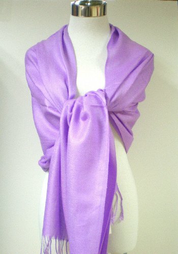 Tapp Collections™ Premium Pashmina Shawl Wrap Scarf - color: Lilac Purple