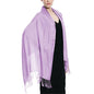 Glory Max Women Large Soft Silky Pashmina Shawl Wrap Scarf in Plain Solid Colors - color: Lavender