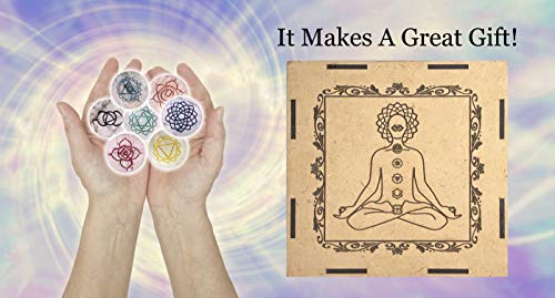 Crystal Quartz Chakra Healing Crystals Set – Tachyon Energy Stones for Meditation, Energy Alignment, Balancing Chakras – Root to Crown Chakra Kit – Spiritual Wellness & Reiki Tools
