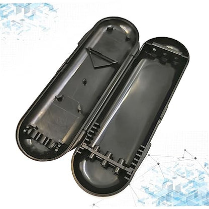 KOMBIUDA 2Pcs Portable Carrying Box Durable Plastic Storage Case for Lightweight and Compact Holder for Black