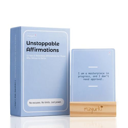 UNSTOPPABLE Affirmation Cards – 52 Bold Mindset Quotes for Ambitious Women, Men Entrepreneurs & High Achievers – Motivational Gift for Her, Him, Boss, or Relentless Dreamer