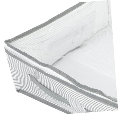 ABOOFAN Multi-Purpose Storage Bag with Handles Non-Woven Fabric Dustproof Organizer for Clothes and Blankets for Home and Travel Large Capacity