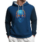 MARSVOVO Hoodies for Men Classic Long Sleeve Pullover Funny Sweatshirts Basic Casual Fashion Fall Hoodies with Pocket - color: Angry Skull, size: X-Large