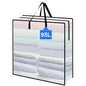 95L Under Bed Storage Bag, 1-Pack Clothes Storage Bag, Clear Bag for Quilt Pillow Blanket Bedding Storage or Wreath Closet Organizer Home Storage - style: 1-Pack