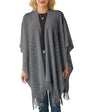 Ferand Women's Fringe Crochet Shawl Wraps Lightweight Open Front Poncho Cardigan for Spring Summer
