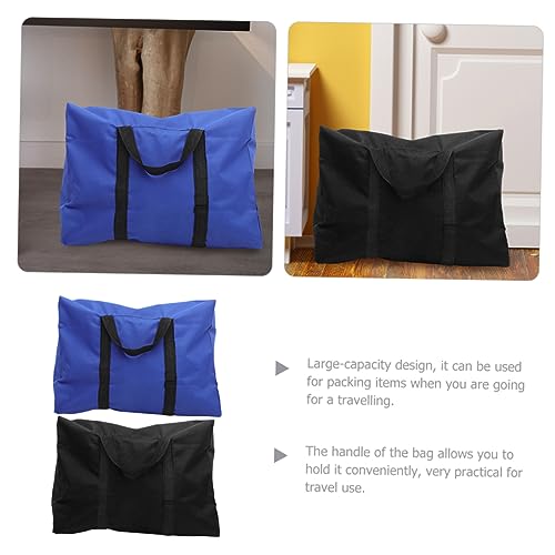 VANZACK 2Pcs Oxford Cloth Quilt Storage Bag for Moving Multi Use Luggage Organizer Durable Travel Bag for Comforters Pillows and Clothes