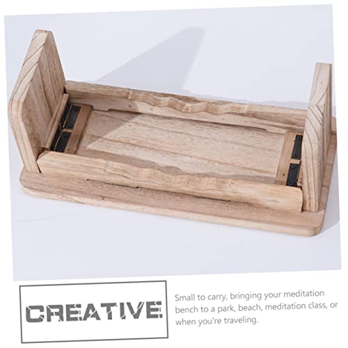 Meditation Bench Yoga Stool Wooden Stool for Meditation Portable Zen Decor