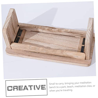 Meditation Bench Yoga Stool Wooden Stool for Meditation Portable Zen Decor