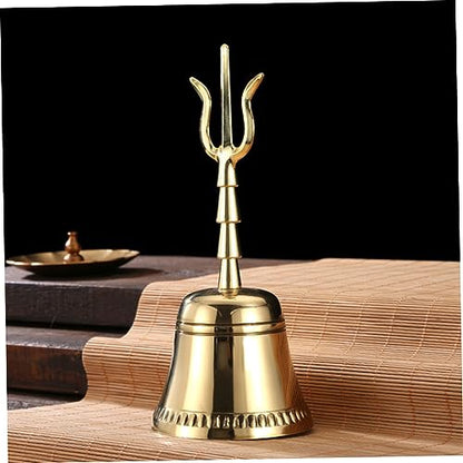 Spiritual Bell Handbell Instrument Buddhism Decor Bells Polished Surface