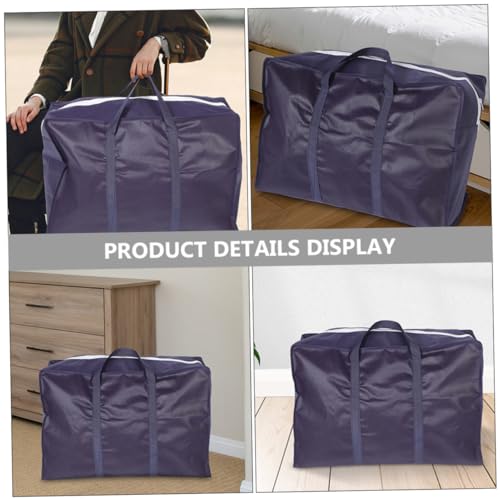 Totority 3pcs Luggage Storage Bag Large Capacity Non-Woven Organizer for Comforters Clothes Quilts and Bedding Travel-Friendly Strong Handles for Moving and Outdoor Camping Small