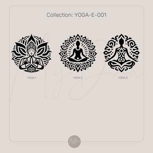 Mindfulness Signet Ring - Yoga Engraved Square Shaped Chakra Jewelry - Meditation Gift for Her