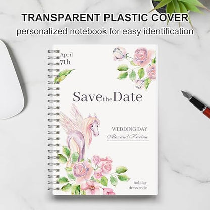 RETTACY Blank Journal Notebook, 3-Pack, 160 Pages per Pack, A5 Medium Size (5.7'' × 8.3''), 100 GSM Thick Paper, Spiral-bound, Flexible Plastic Cover, for Sketching, Drawing, Painting