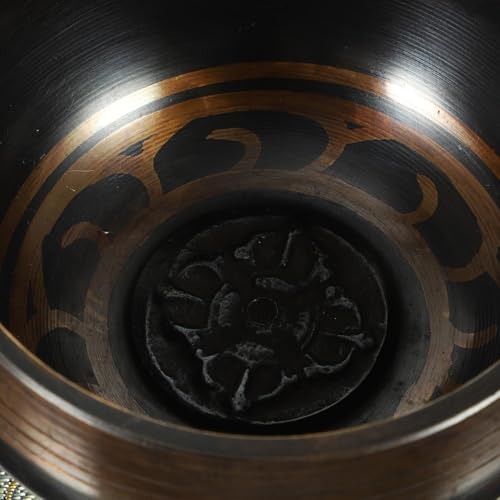 Wakauto Handcrafted Tibetan Singing Bowl for Meditation and Yoga with Mallet and Cushion Portable Healing Bowl for Mindfulness Stress Relief and Zen Decor