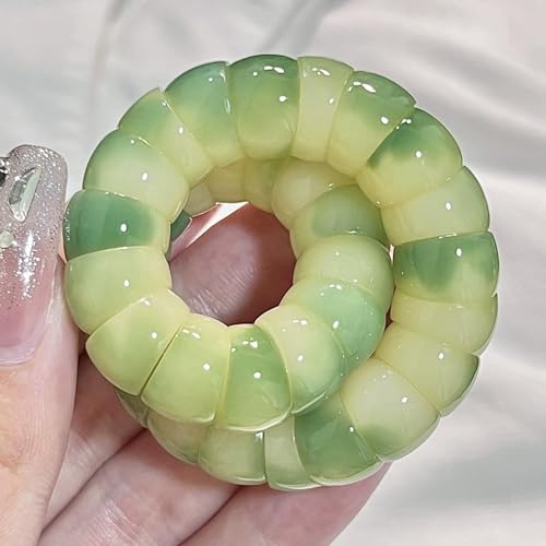 Roe Dolph Bodhi Bead Fidget Anxiety Bracelet for Women Men Chunky Stretch Beaded Mindful Jewelry Daily Reminder Gift for Mom Wife Friend - color: A2:blue