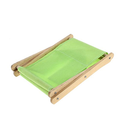 Ruilogod Wood Frame Fabric Foldable Tabletop Storage Box Pouch Bag Holder Green (id: 141 bd4 369 b7f a28