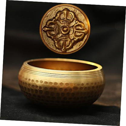 BESPORTBLE 1 Set Tibetan Singing Bowl Set Durable Meditation Sound Bowl for Home Relaxation Yoga Healing Stick Cushion Box for Mindfulness and Intuitive Practices
