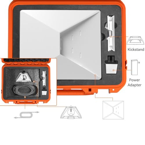 Hard Storage box for Mini and Accessories, IP67 Shockproof Travel Carrying Box with Lockable Holes and Air Valve, for Camping Hiking Off Roading