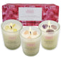 Soy Candles with Healing Crystals. Citrine, Rose Quartz, Amethyst Crystal. Eucalyptus + Lemongrass, Jasmine + Sandalwood, Clary Sage + Lavender. 3PC Scented Crystal Candle Set, 2.47oz Each